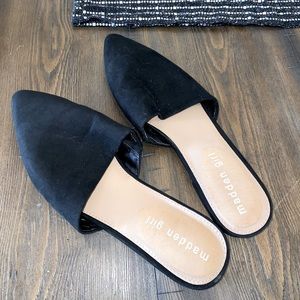 black flat mules - madden girl